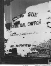 Photo of "Rising Sun" storefront church