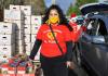 Roxana Pardo Garcia, cofounder of Alimentado el Pueblo, poses for a portrait outside Lake Burien Presbyterian Church, December 14, 2020